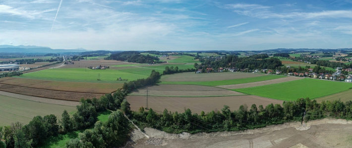 Sickerbecken HWS Großraum Schwanenstadt – 360° Panorama
